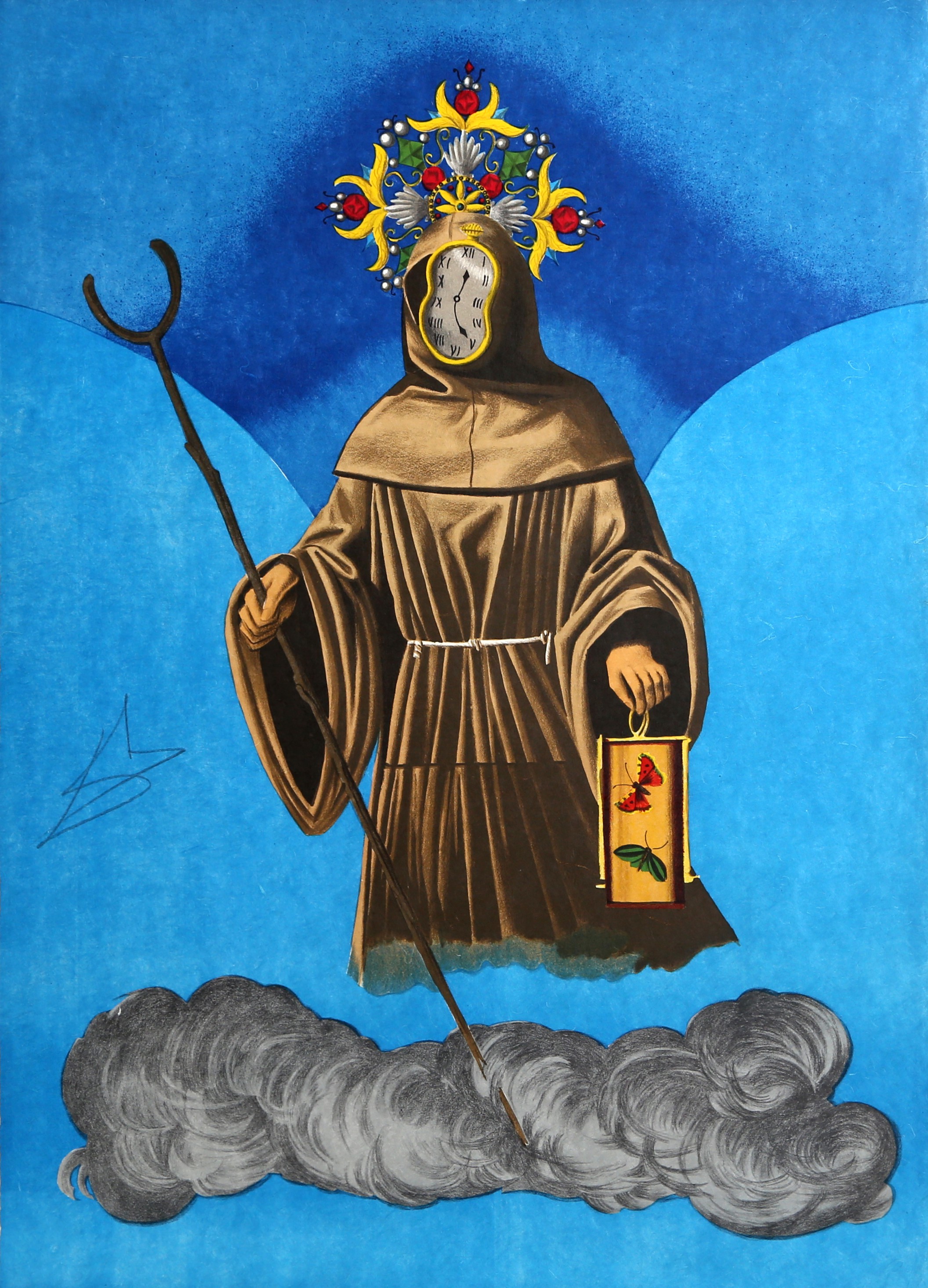 Salvador Dali, Mystery of Sleep (The Hermit) from Visions Surrealiste Salvador Dali, Mystery of Sleep (The Hermit) from Visions Surrealiste