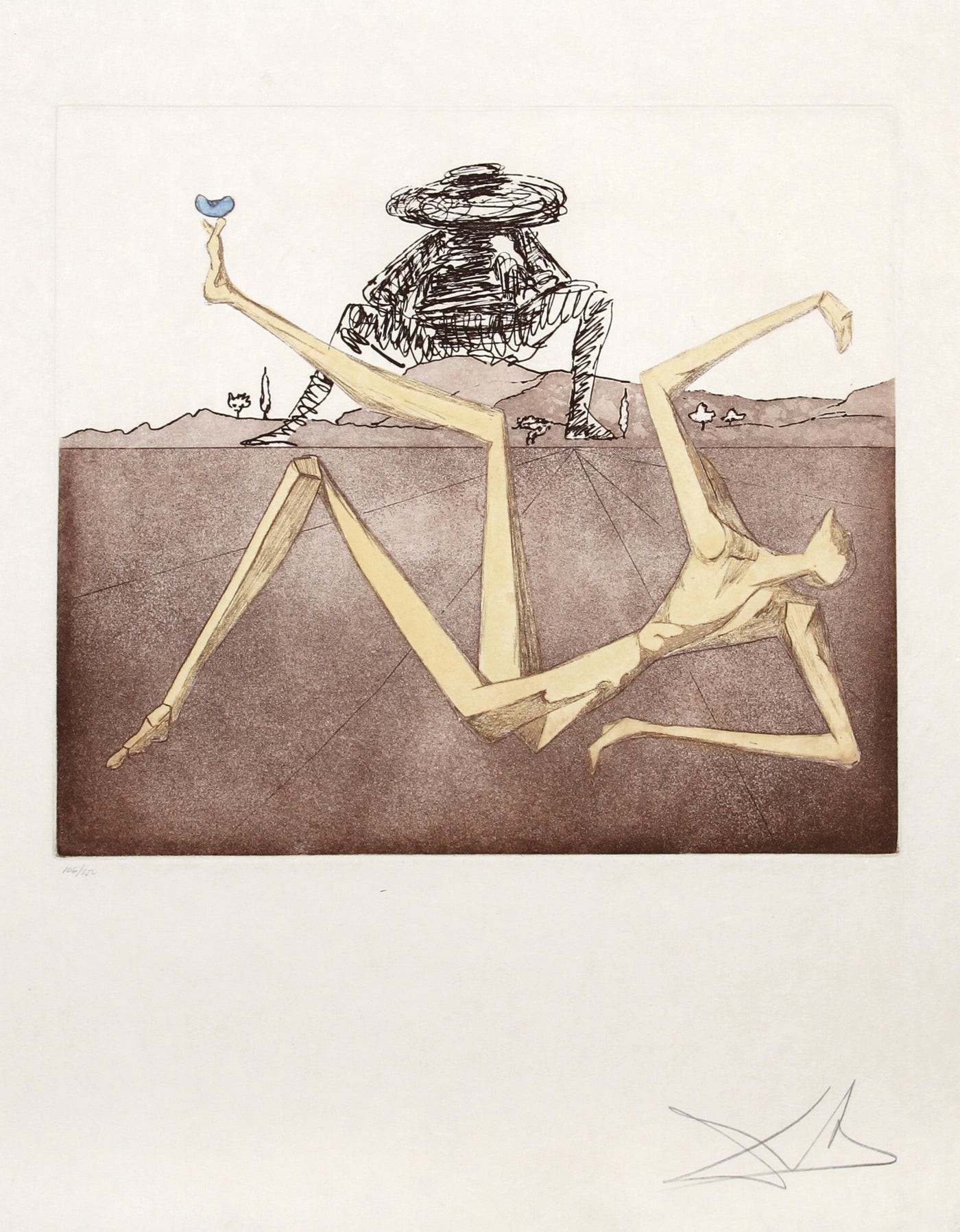 Salvador Dali, The Heart of Madness from Historia de Don Quichote de la Mancha Salvador Dali, The Heart of Madness from Historia de Don Quichote de la Mancha
