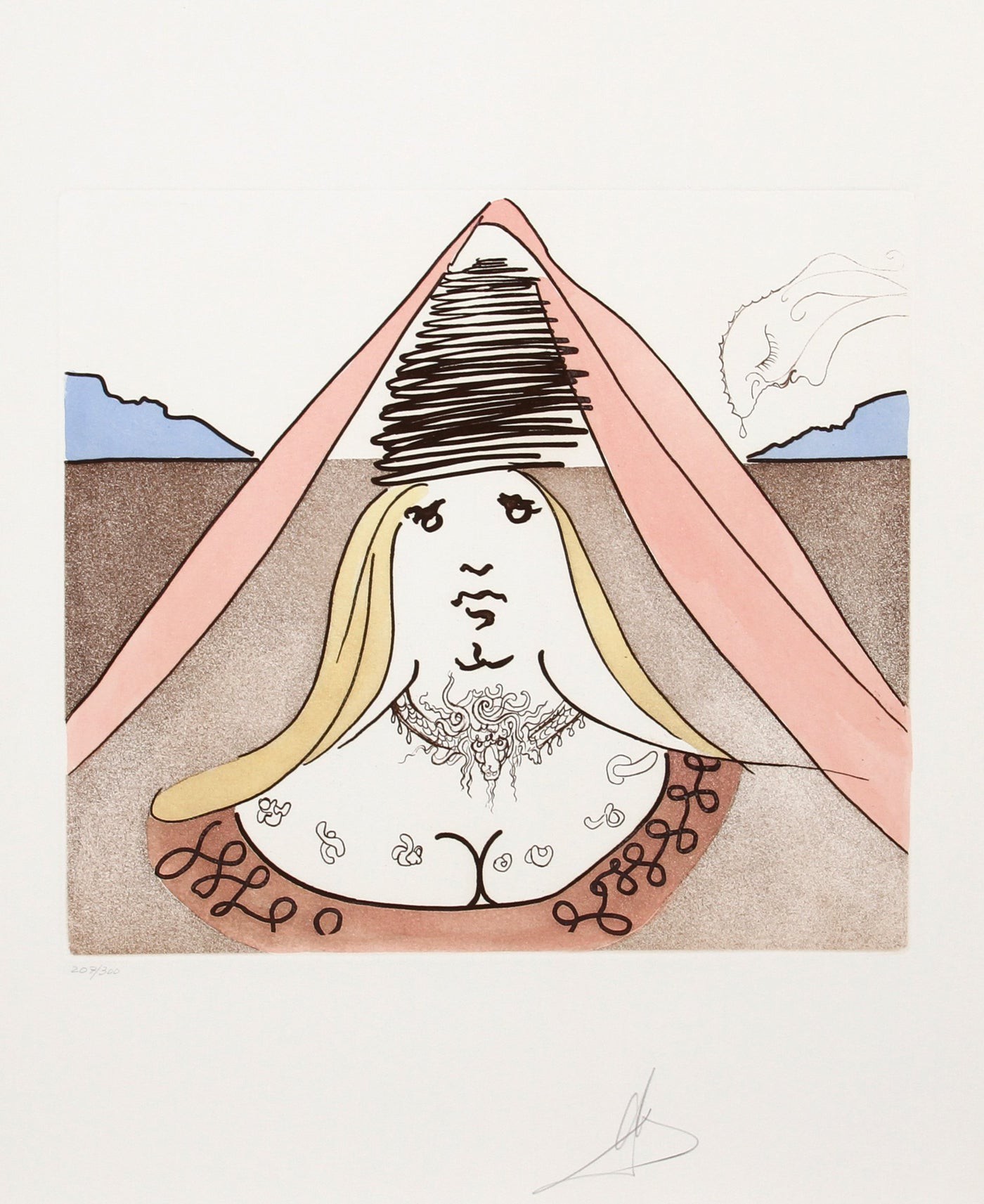Salvador Dali, The Lady Dulcinea from Historia de Don Quichote de la Mancha Salvador Dali, The Lady Dulcinea from Historia de Don Quichote de la Mancha