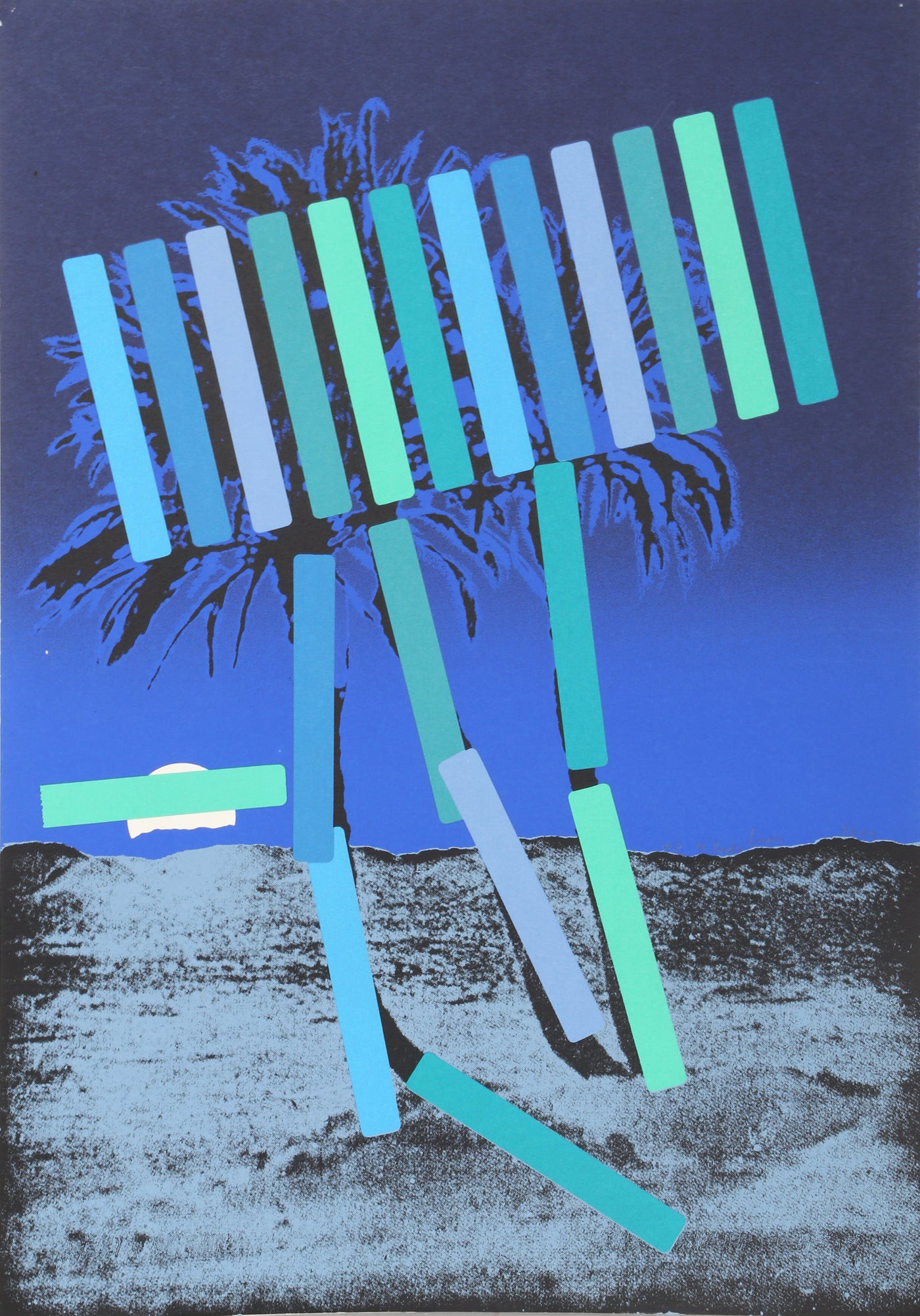 Menashe Kadishman, Blue Palm Menashe Kadishman, Blue Palm