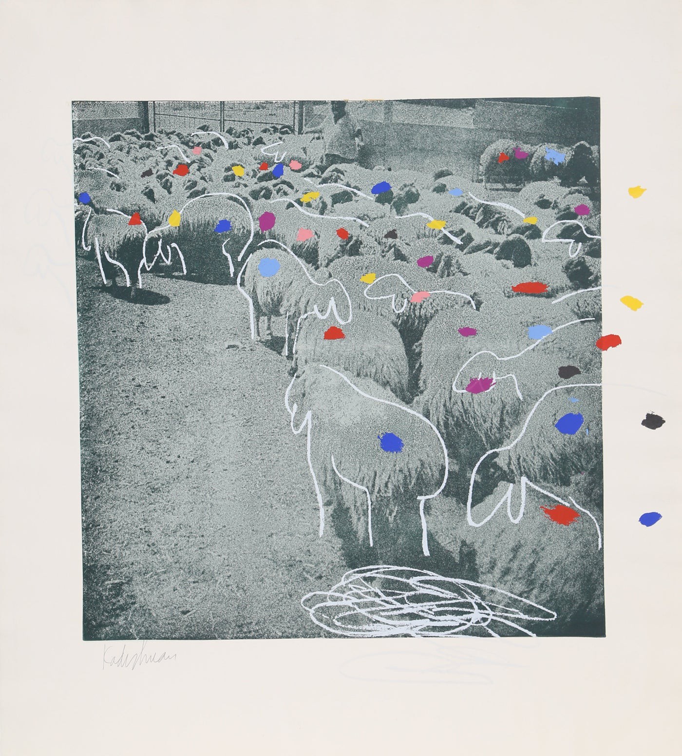 Menashe Kadishman, Sheep Portfolio 3 Menashe Kadishman, Sheep Portfolio 3