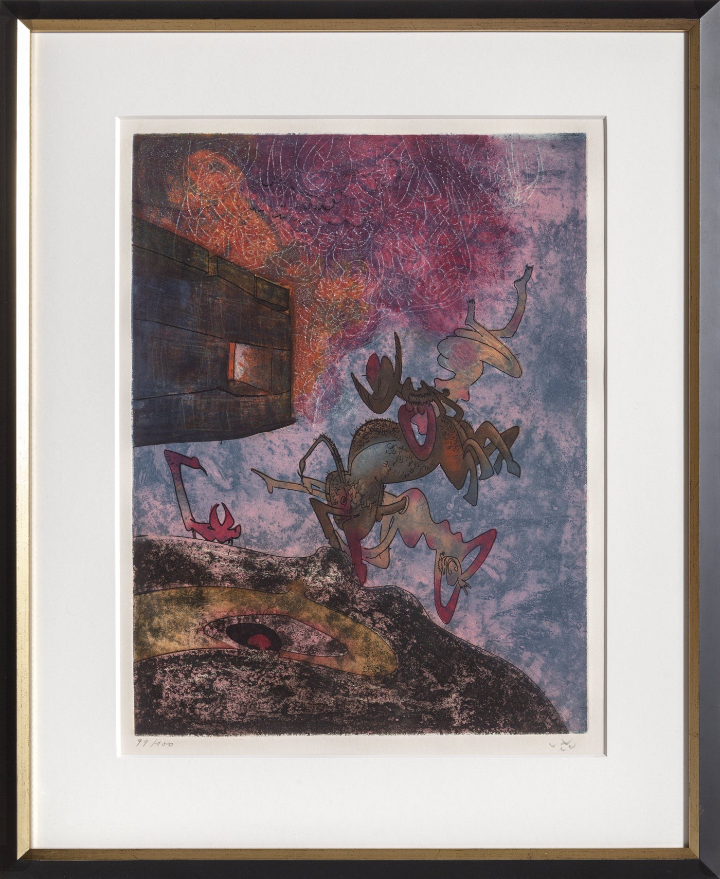 Roberto Matta, Ancien Victorieux je te morphose from Hom'mere I (Chaosmos) Roberto Matta, Ancien Victorieux je te morphose from Hom'mere I (Chaosmos)