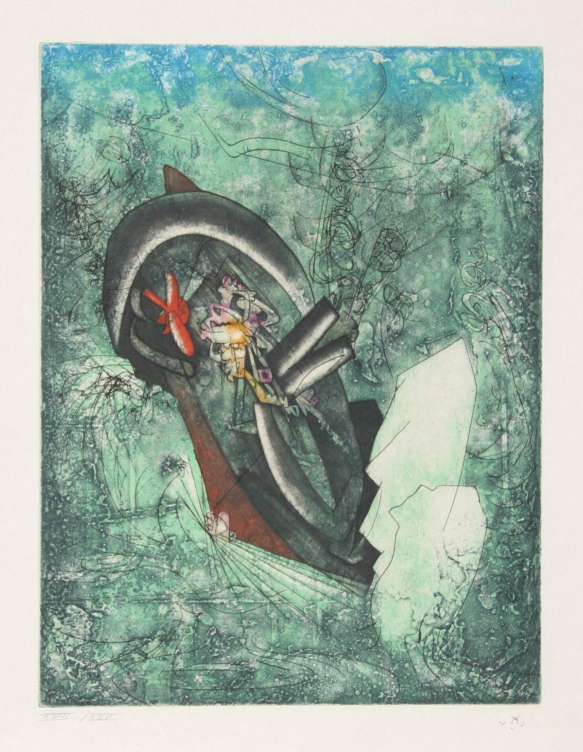 Roberto Matta, L'ergofrage (Naufrage du Titanic) from Hom'mere III - L'Ergonaute Roberto Matta, L'ergofrage (Naufrage du Titanic) from Hom'mere III - L'Ergonaute