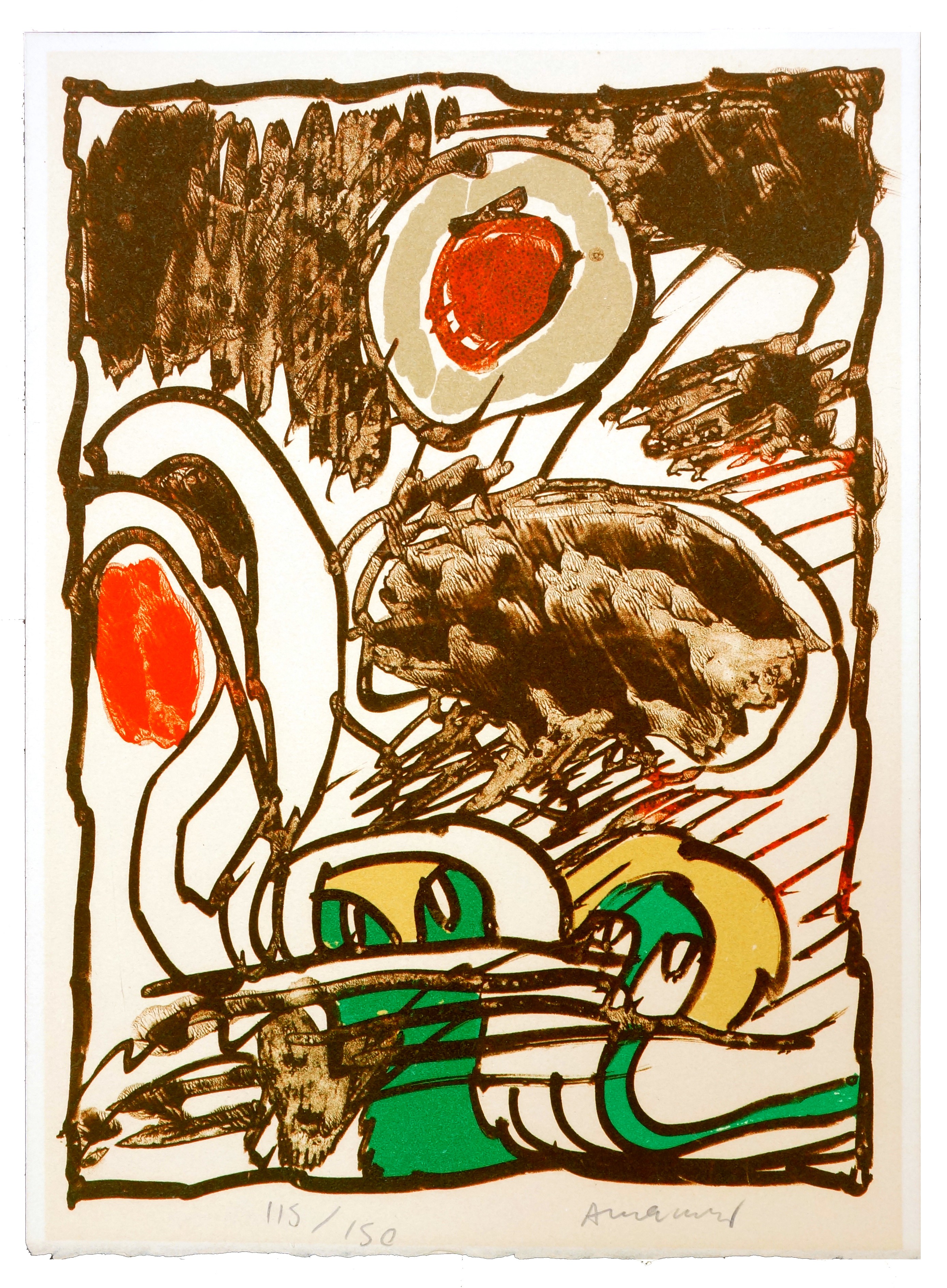 Pierre Alechinsky, Sans titre Pierre Alechinsky, Sans titre