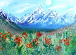 Peinture, Edelweiss Valley, Galina Kulaga