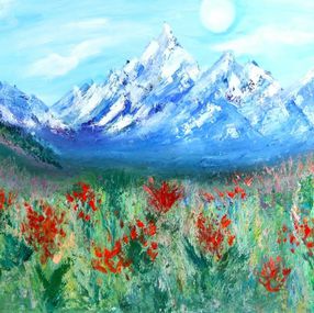 Gemälde, Edelweiss Valley, Galina Kulaga