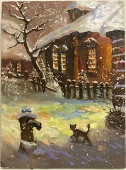 Peinture, Winter fairy tale, Galina Kulaga