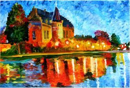 Painting, Castle romance, Galina Kulaga