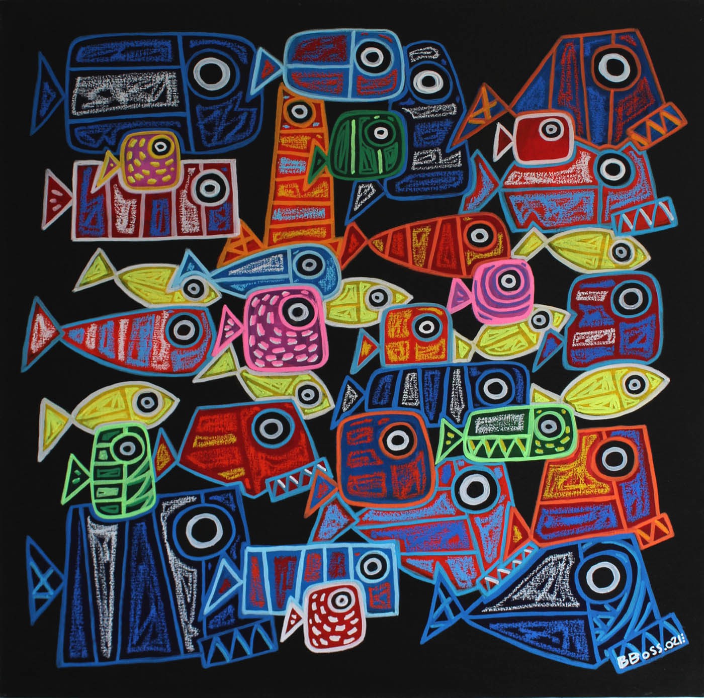 David Jehan (B.boss), Banc de poissons #10 David Jehan (B.boss), Banc de poissons #10