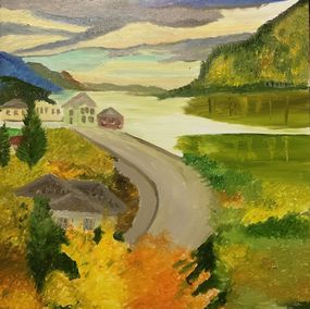Painting, Autumn Norway, Galina Kulaga
