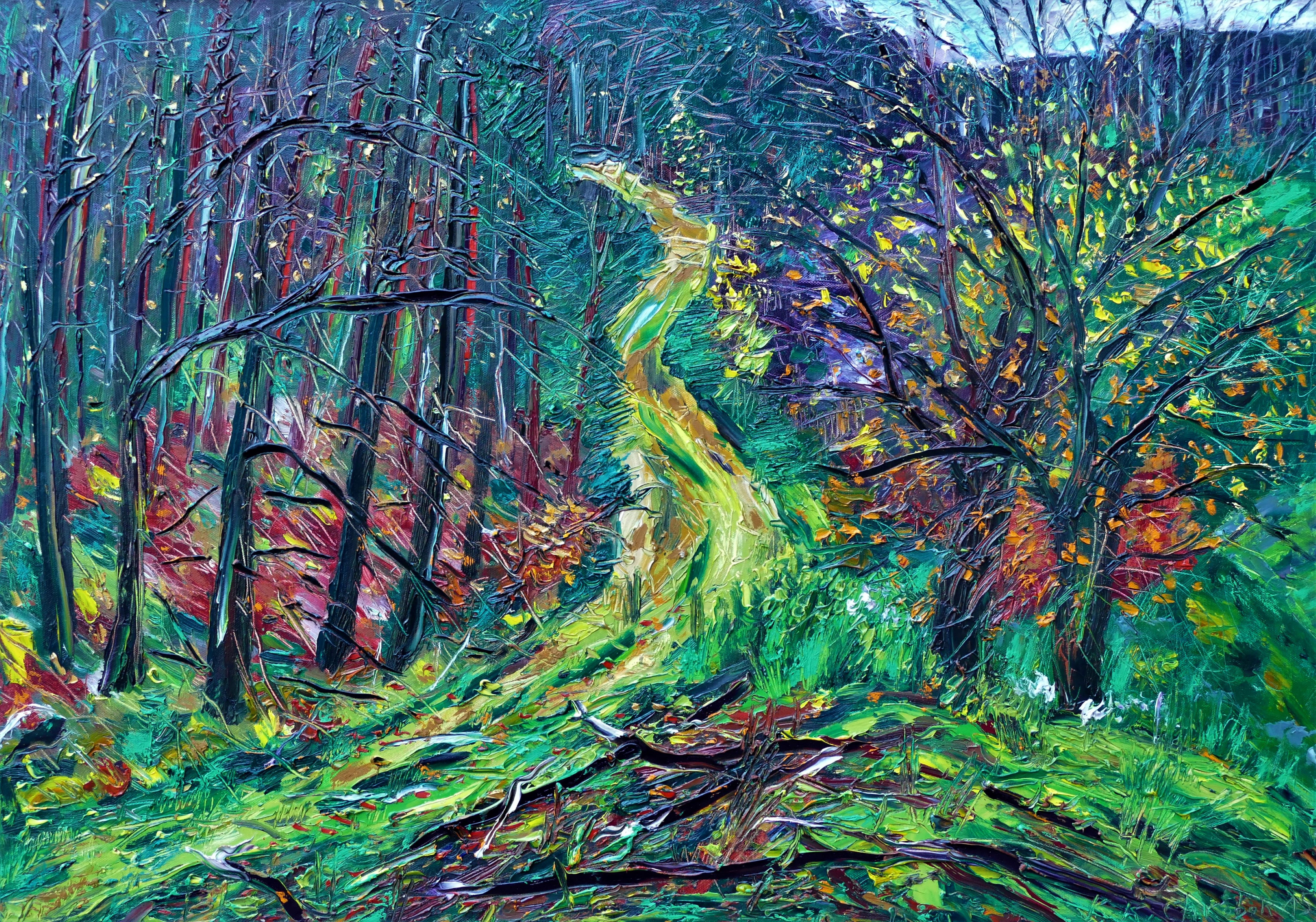 Karl-Karol Chrobok, Path into late autumn near Elsoff Karl-Karol Chrobok, Path into late autumn near Elsoff