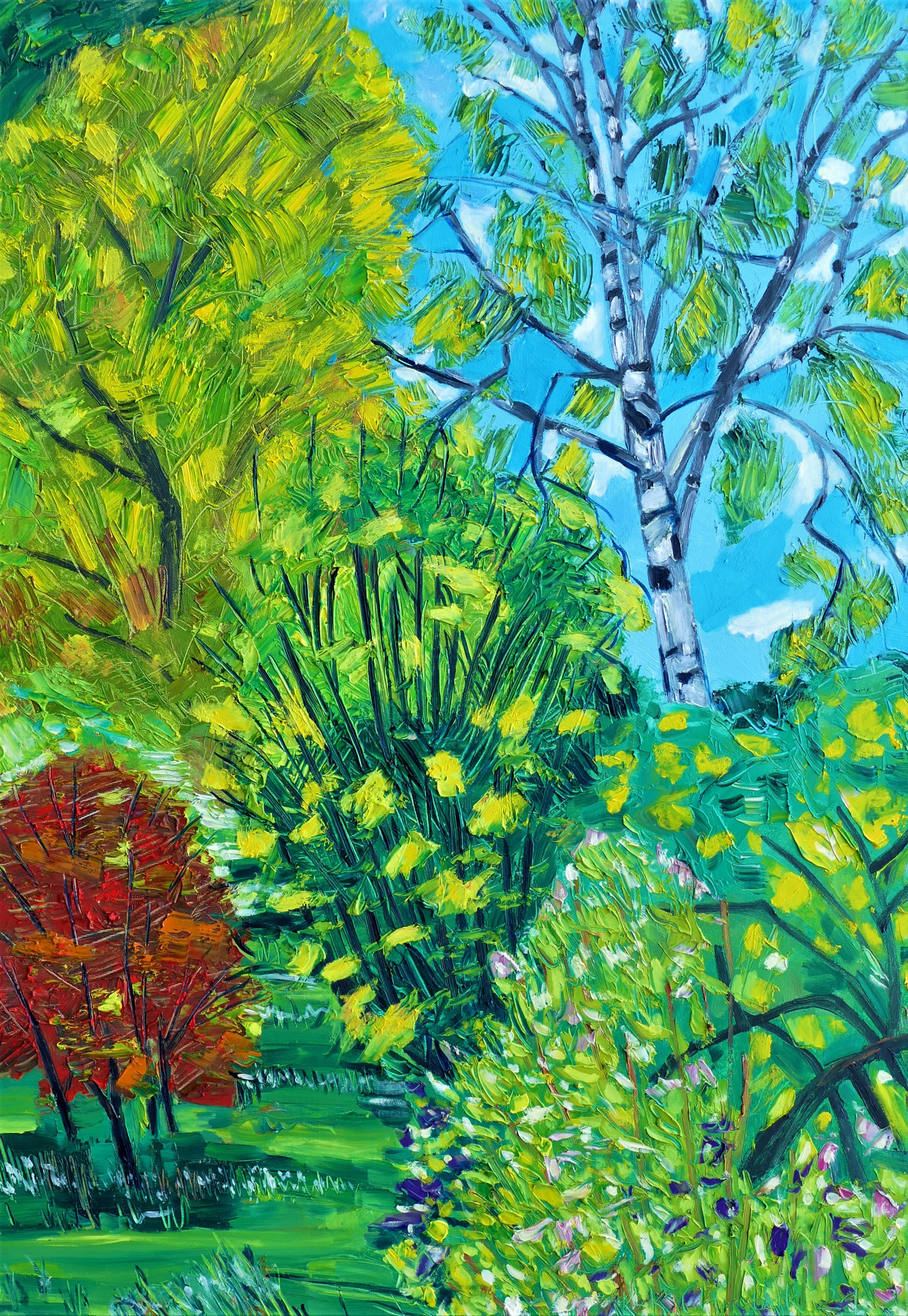 Karl-Karol Chrobok, Garden with birch Karl-Karol Chrobok, Garden with birch