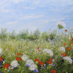 Painting, La fleur, une feuille folle d'amour, Brigitte Di Scala