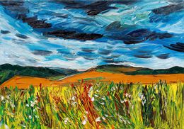 Painting, Summer Landscape before the thunderstrom, Karl-Karol Chrobok