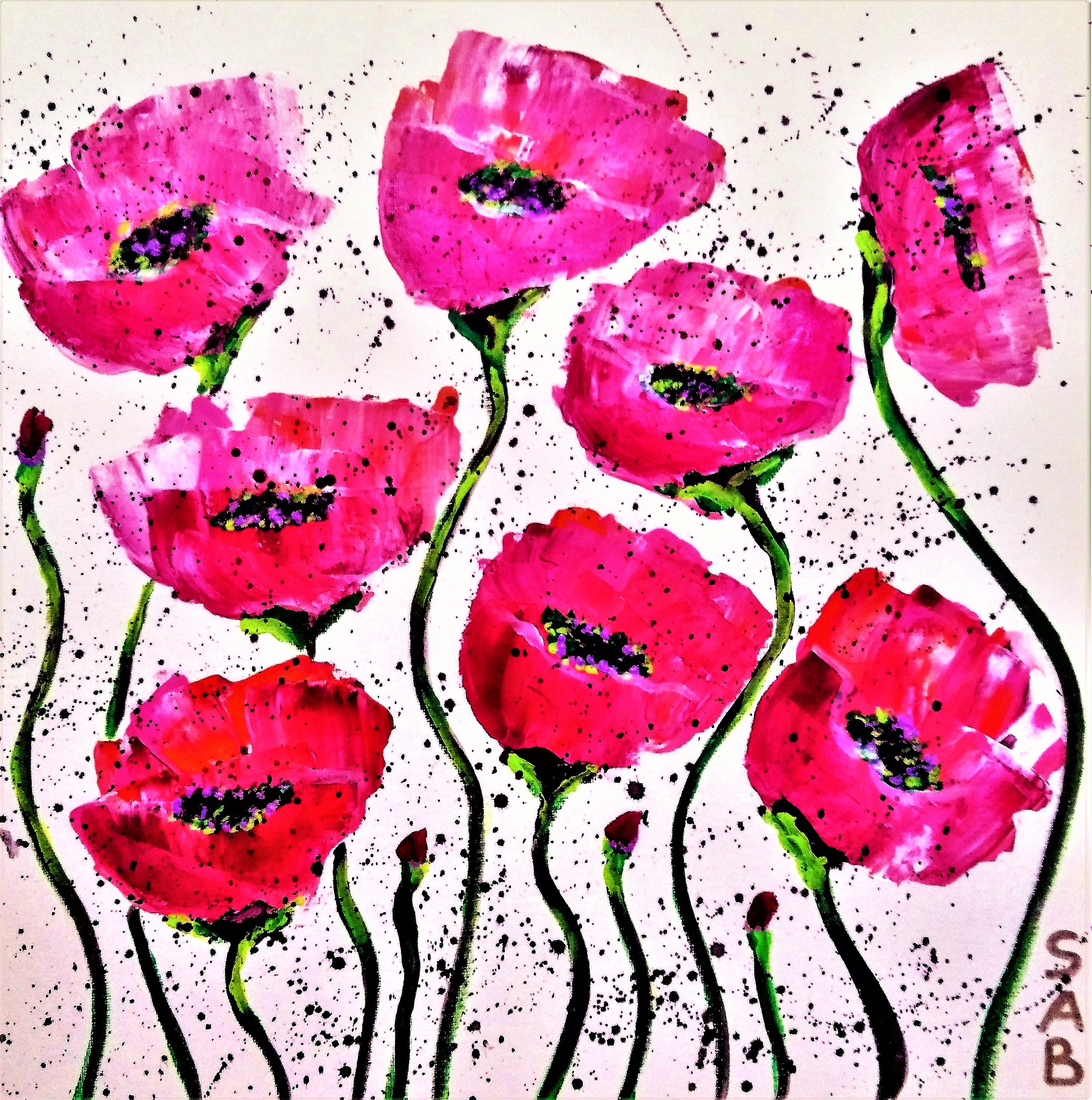 SAB, Coquelicots N°8 rose SAB, Coquelicots N°8 rose
