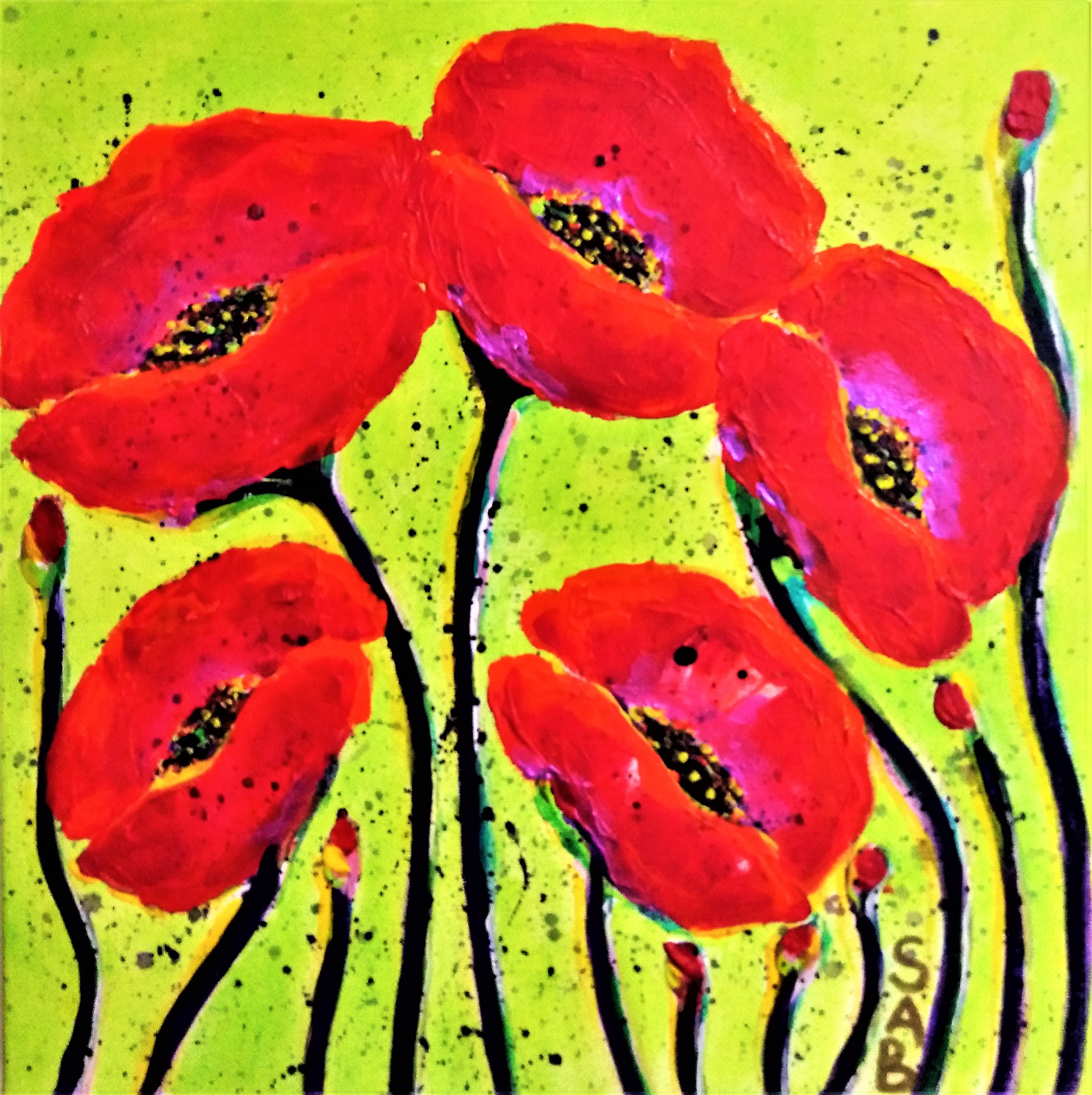SAB, Coquelicots N°5 verts SAB, Coquelicots N°5 verts