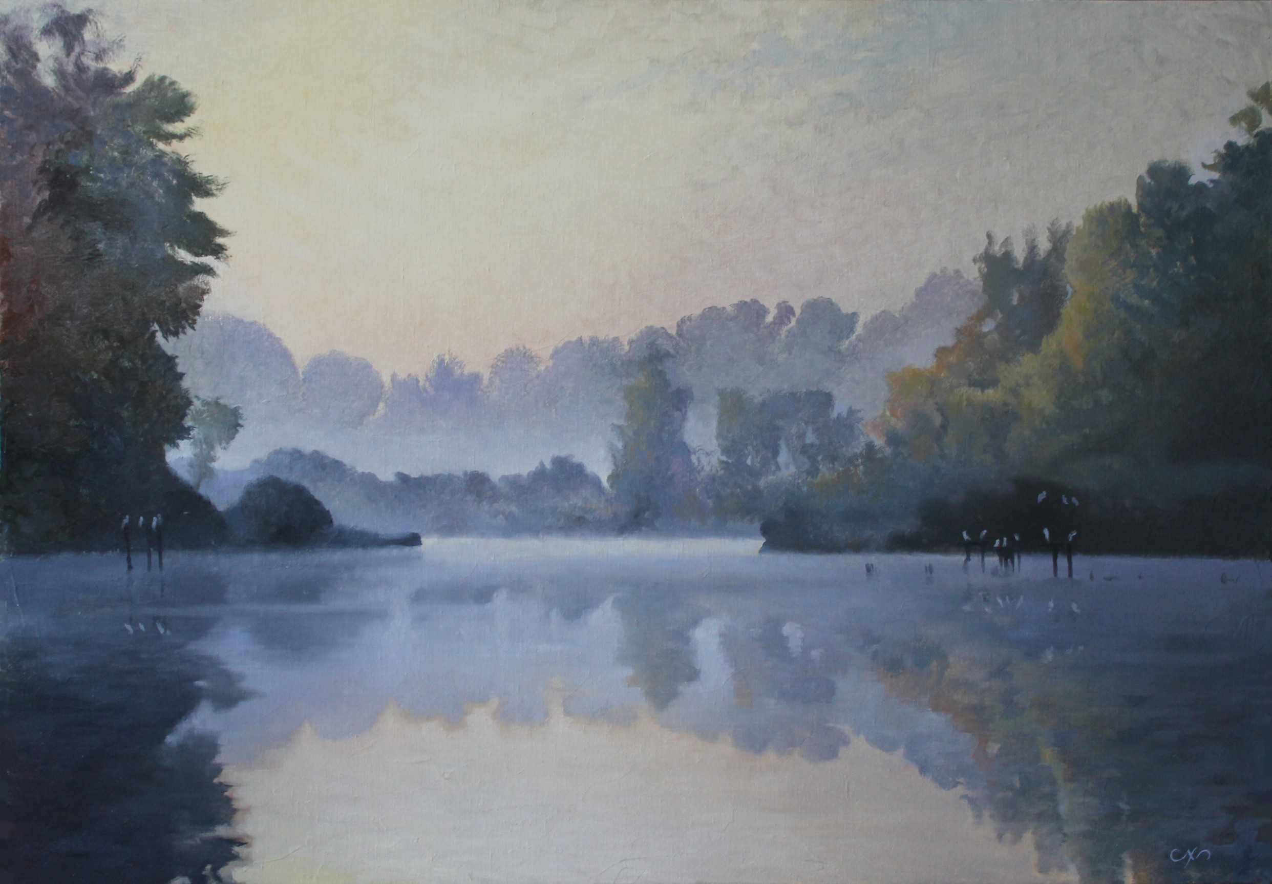 Paul Natter, La Loire et ses mouettes Paul Natter, La Loire et ses mouettes