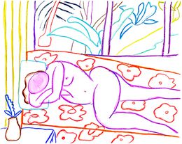 Print, Magenta Nude, Ken Done
