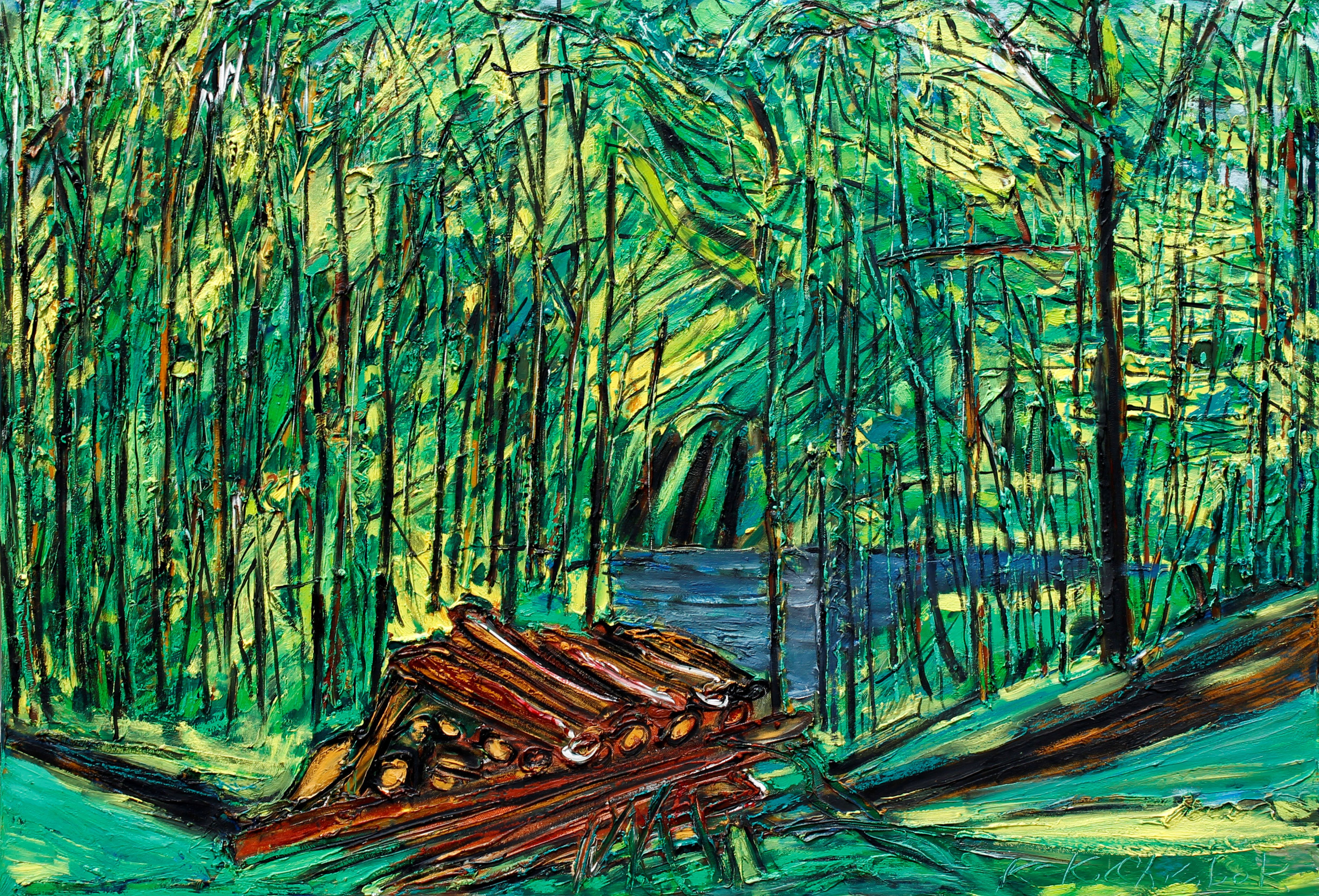Karl-Karol Chrobok, Monastery pond - Altenberg Karl-Karol Chrobok, Monastery pond - Altenberg