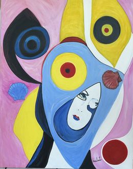 Painting, La femme voilée, Mariam Mouliets