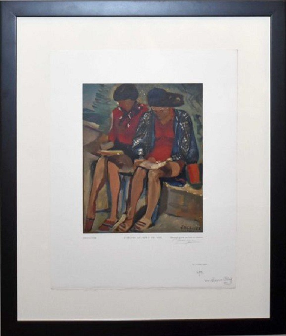 Francois Desnoyer, Liseuses au bord de mer, from Estampes Francois Desnoyer, Liseuses au bord de mer, from Estampes