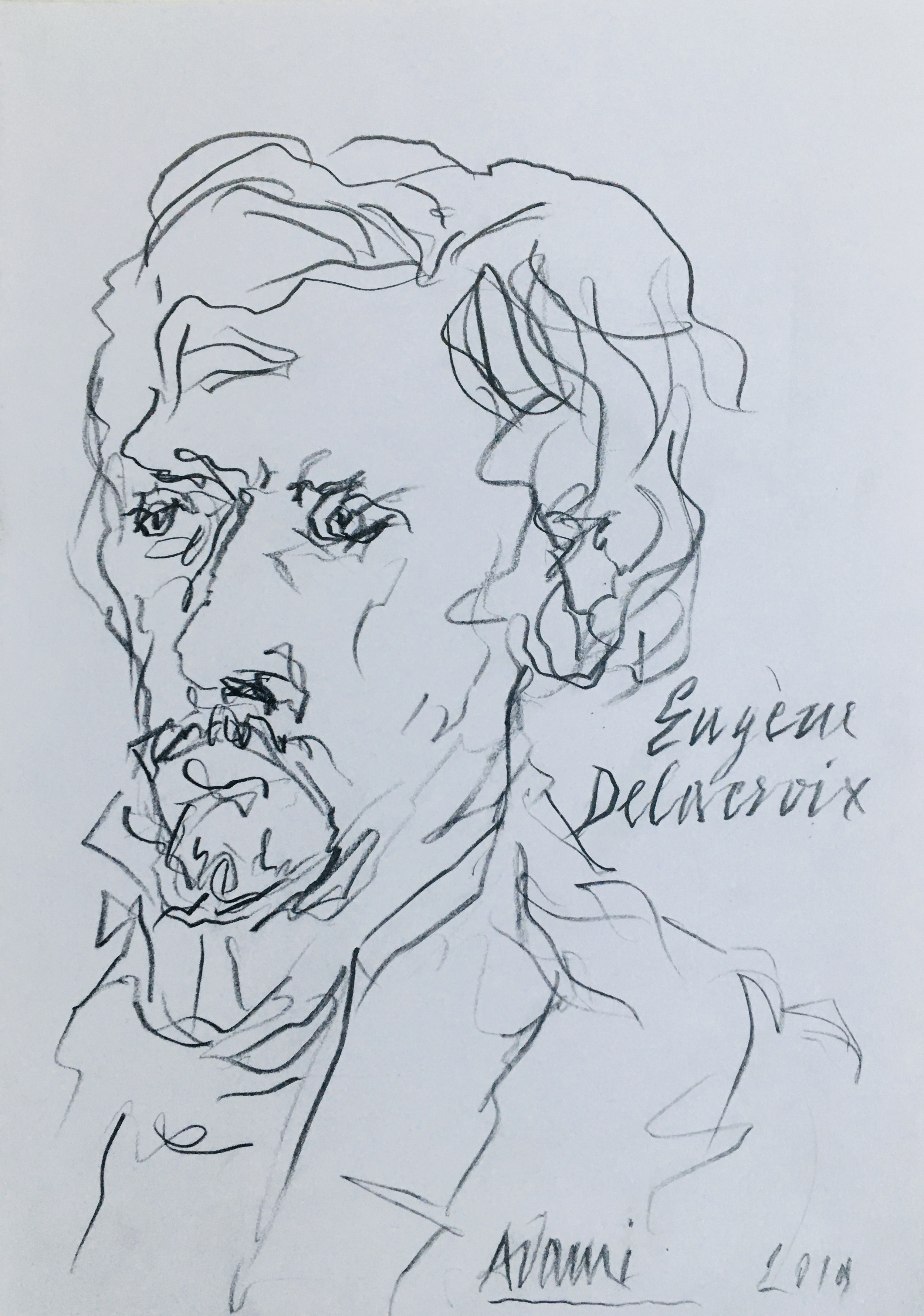 Valerio Adami, Eugène Delacroix Valerio Adami, Eugène Delacroix