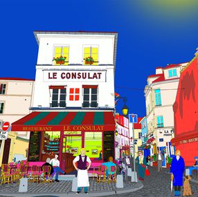 Painting, Restaurant Paris, Marco Santaniello