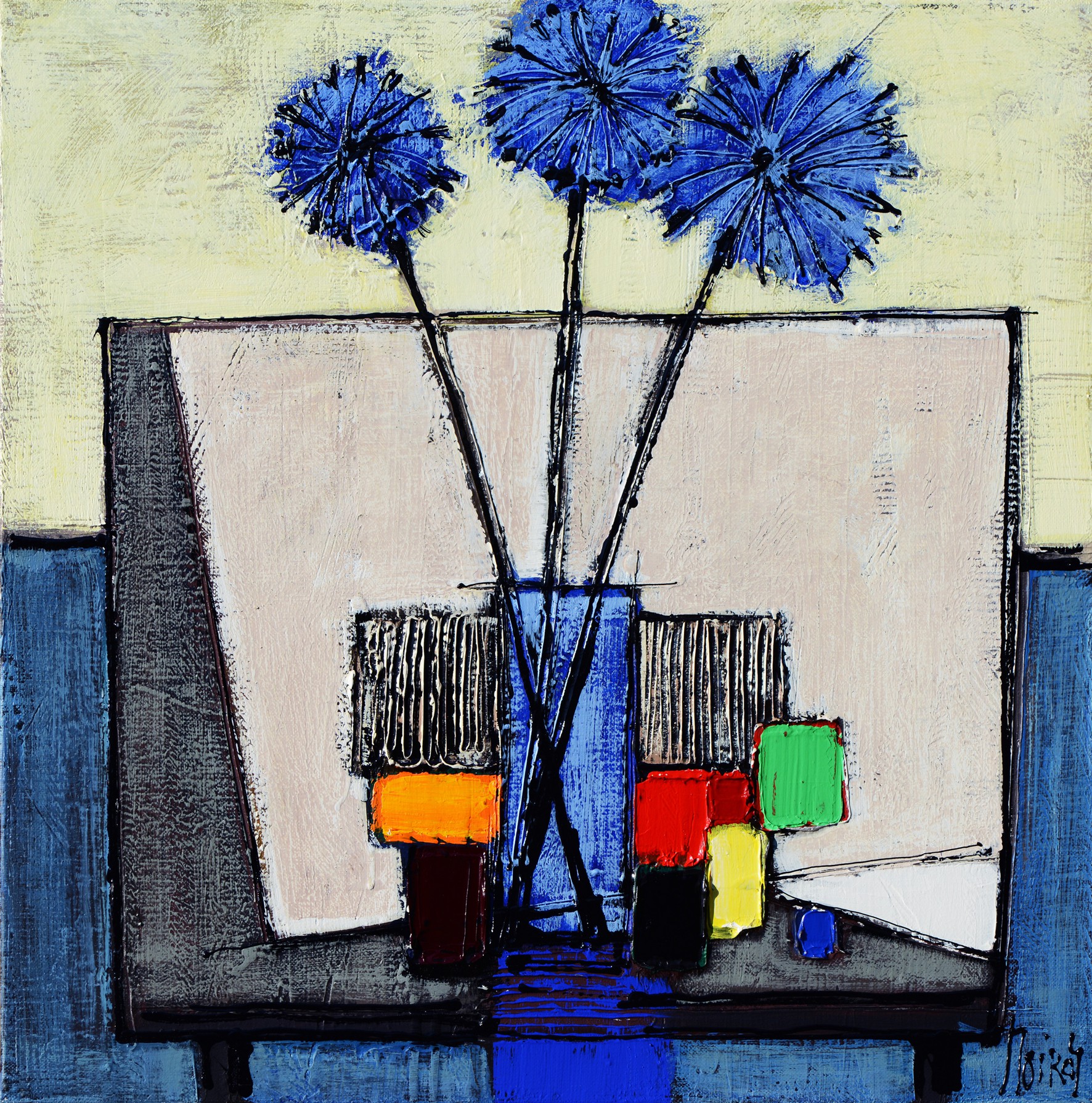 Jean Moiras, Le bouquet bleu Jean Moiras, Le bouquet bleu