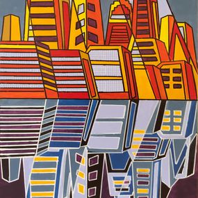Gemälde, Reflets de la ville, Alain Arnouil