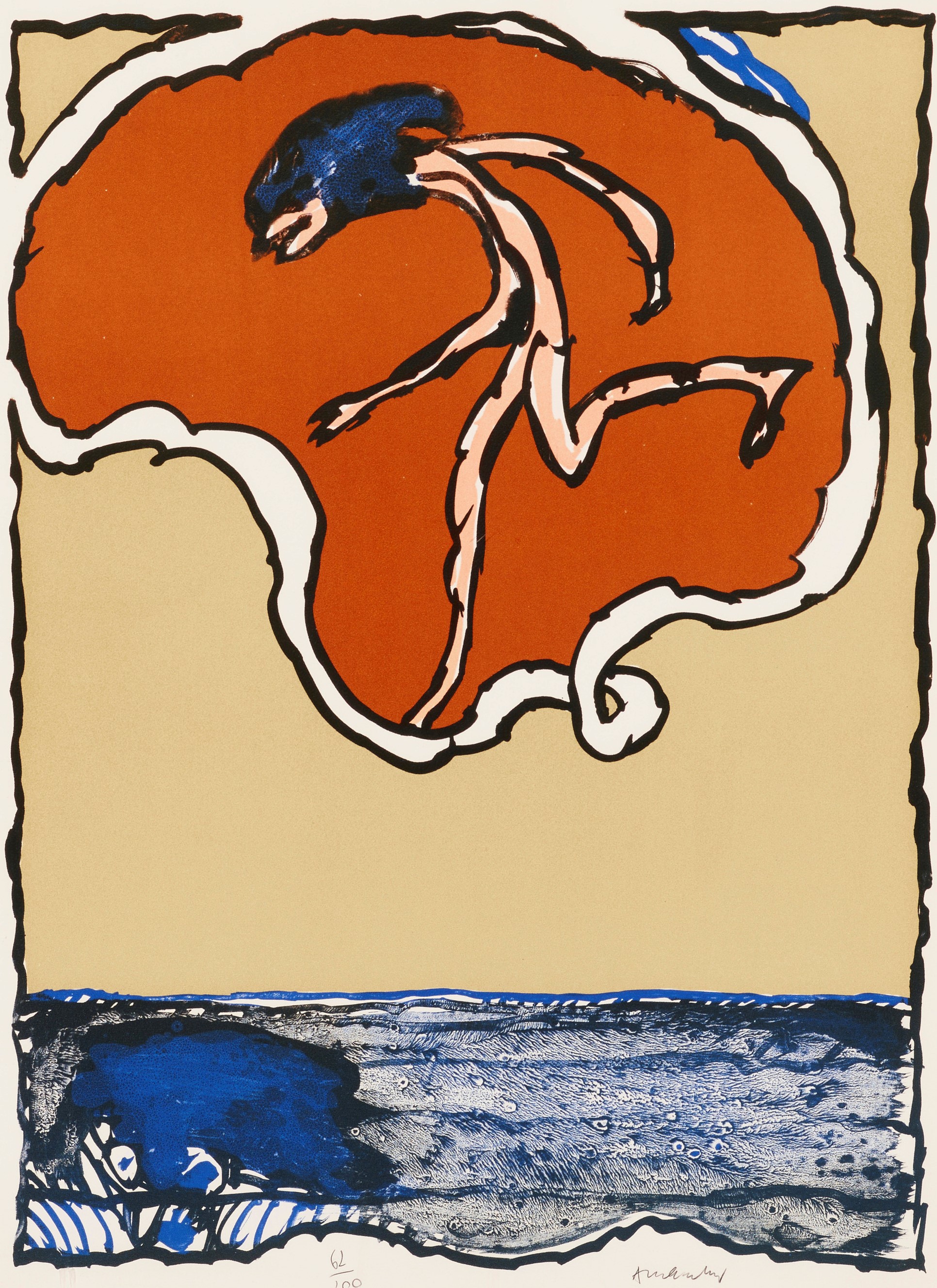 Pierre Alechinsky, Worldly Flying Object Pierre Alechinsky, Worldly Flying Object
