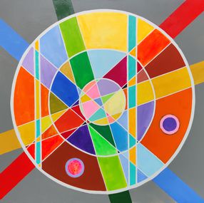 Painting, Juego para una noche de luna (Moonlit night game), Luis Prada