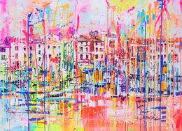 Peinture, Saint Tropez marina, Marta Zawadzka