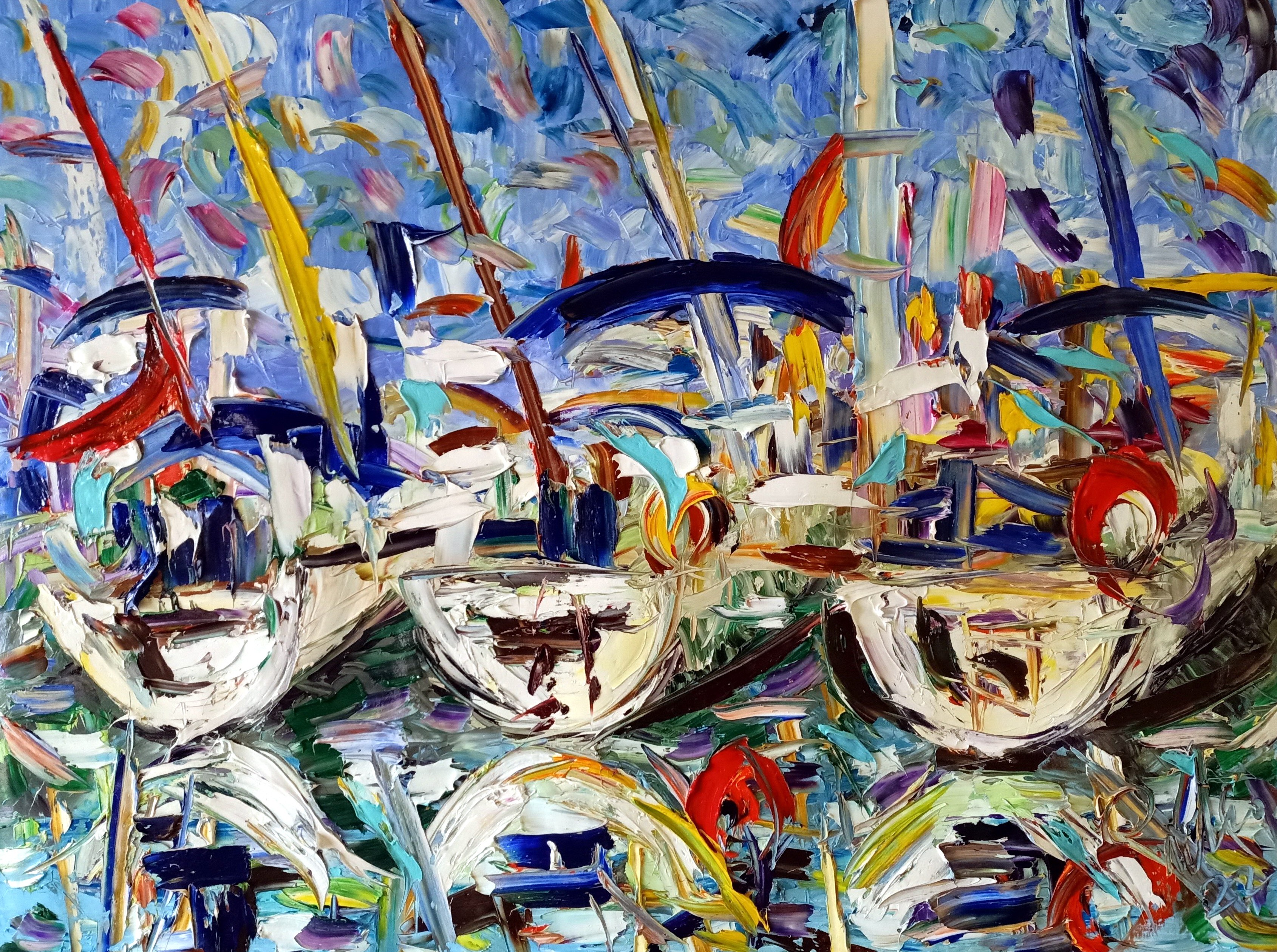 Antonino Puliafico, Tre Barche Riflesse Antonino Puliafico, Tre Barche Riflesse