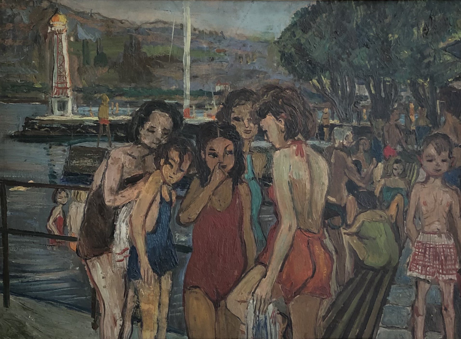 Jean Ducommun, Une après-midi aux Bains des Pâquis, Genève Jean Ducommun, Une après-midi aux Bains des Pâquis, Genève