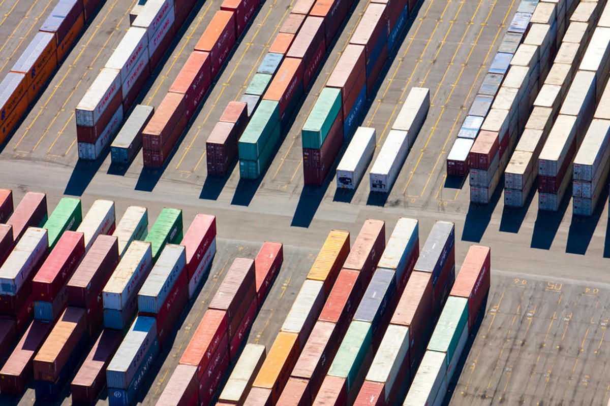 Jill Peters, Containers, Aerial photograph Jill Peters, Containers, Aerial photograph