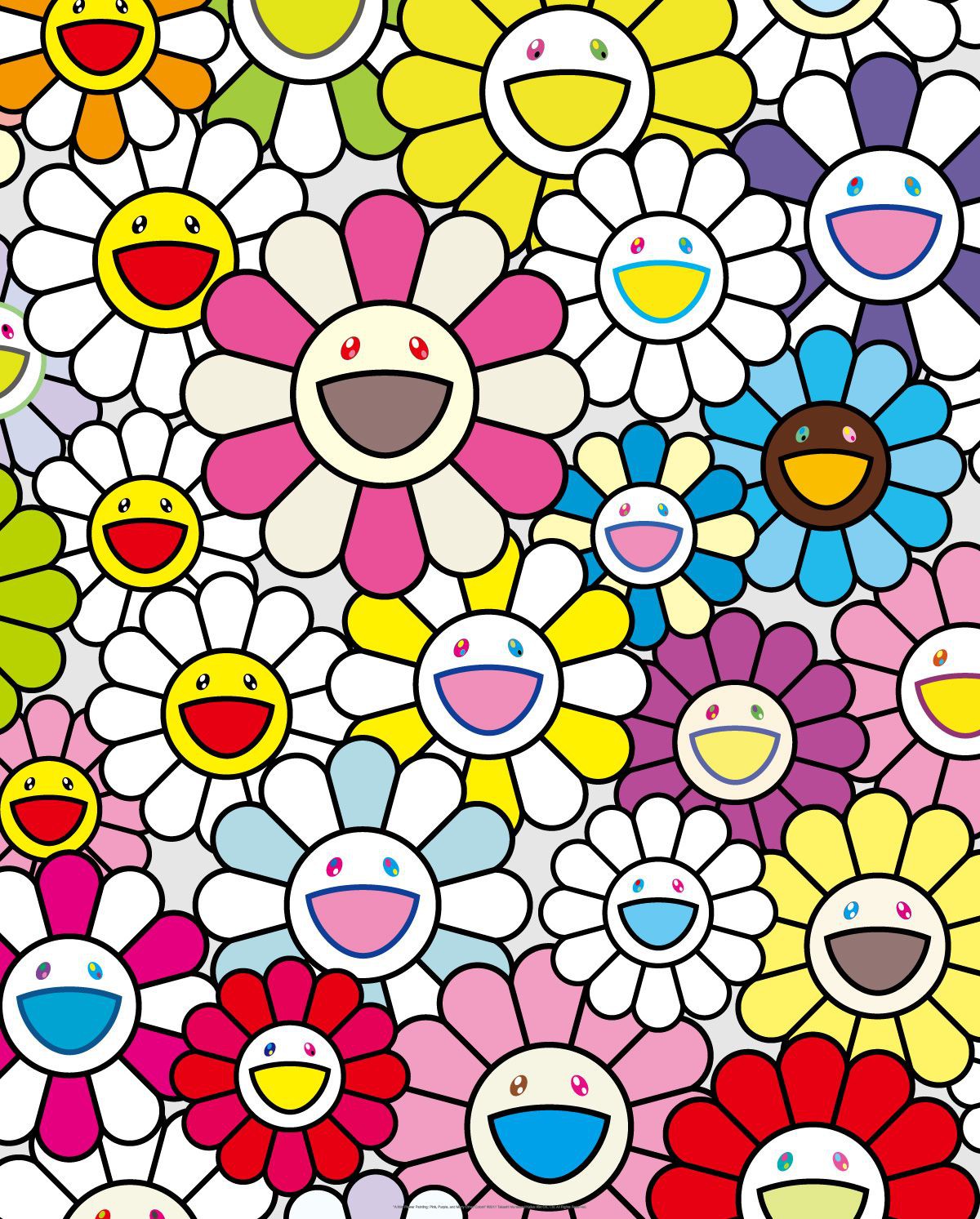 Takashi Murakami, A little flower painting : Pink, Purple and Many Other Colors Takashi Murakami, A little flower painting : Pink, Purple and Many Other Colors