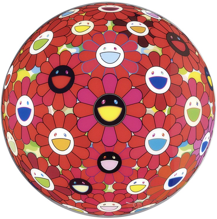 Takashi Murakami Flowerball Soccer Ball With Bag Art Multiple 