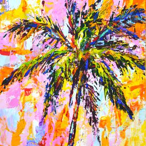 Painting, Palm. The sun., Iryna Kastsova