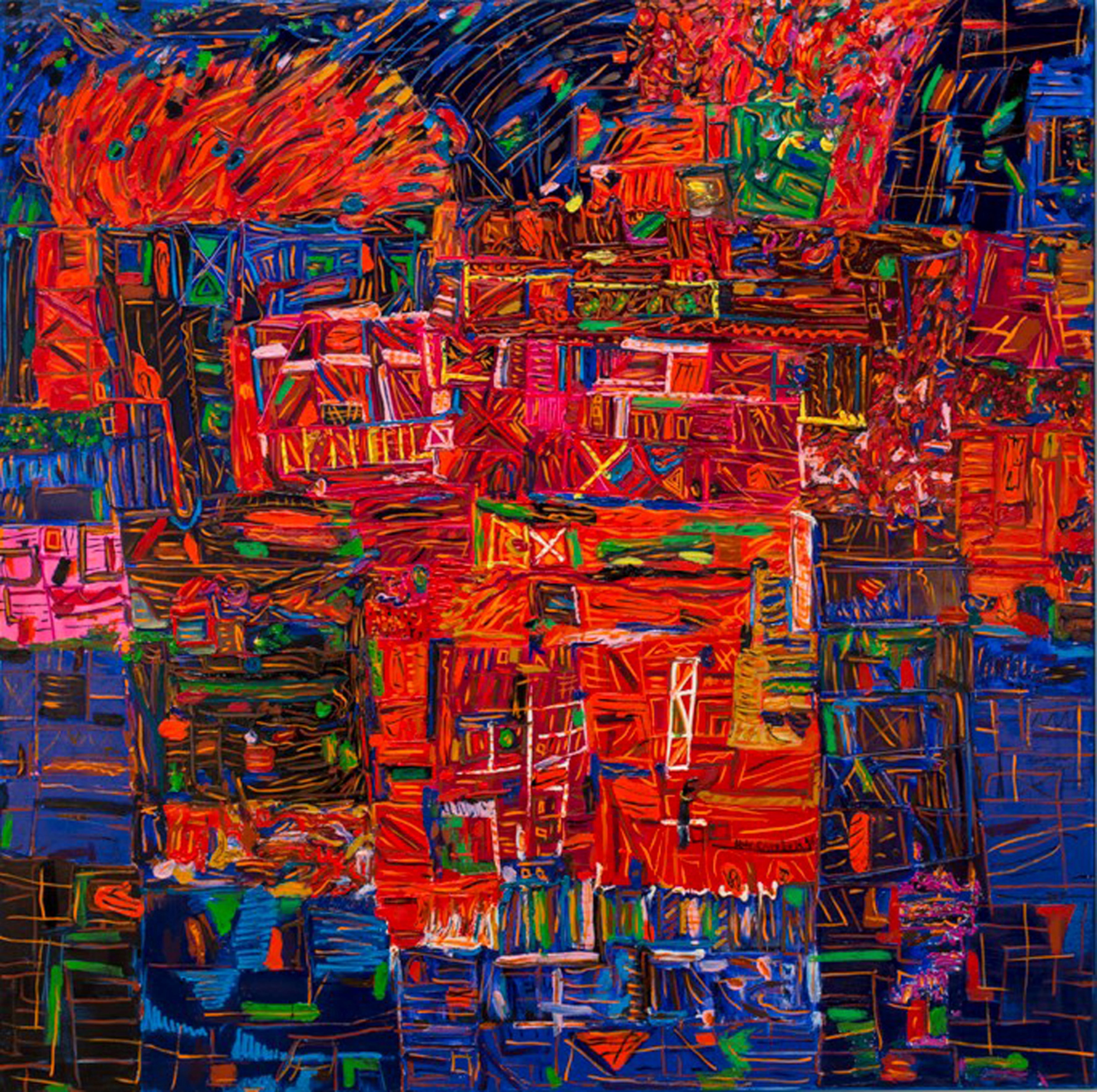 Karl-Karol Chrobok, Dreamed city - Fireworks Karl-Karol Chrobok, Dreamed city - Fireworks