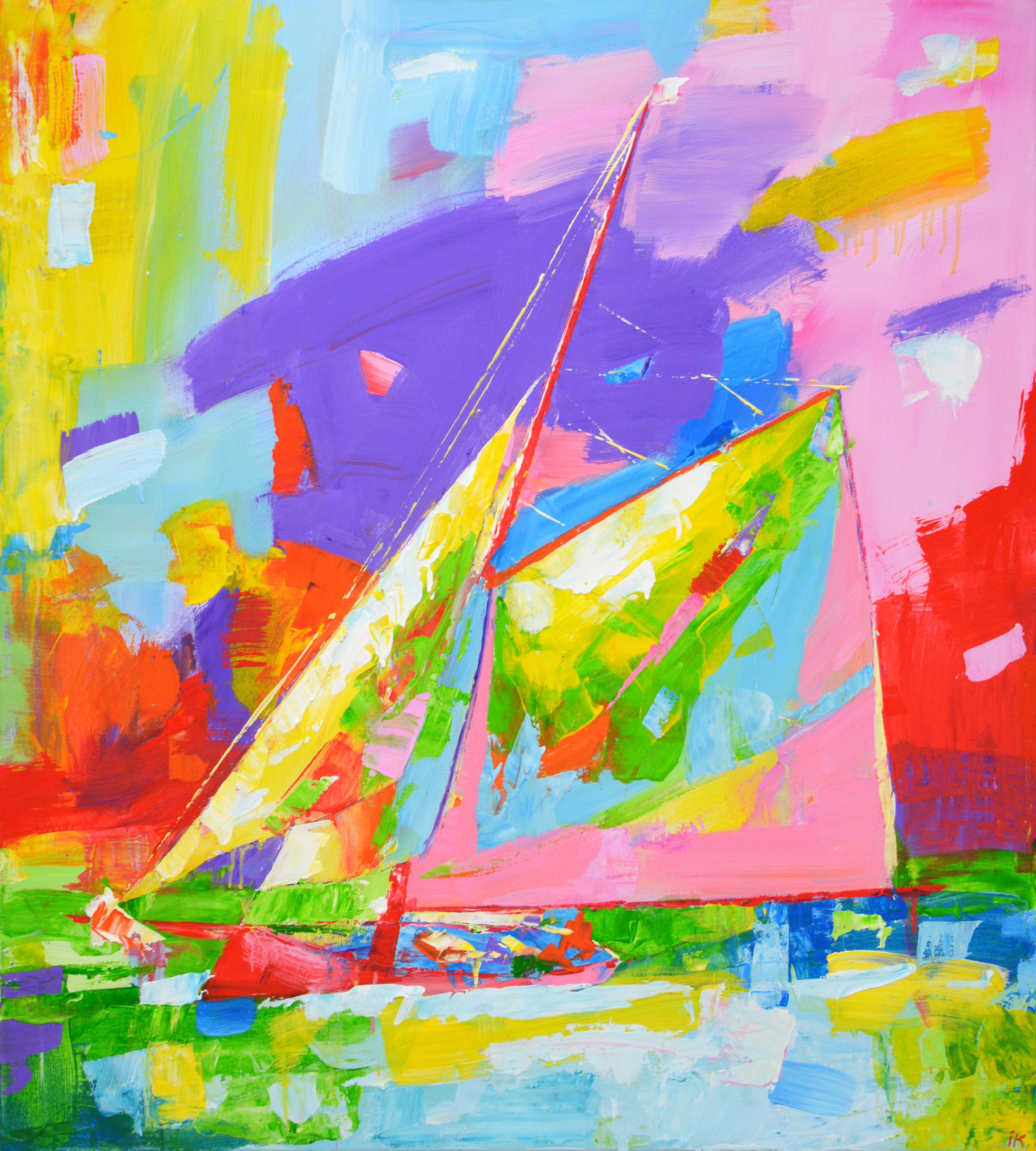 Iryna Kastsova, Yacht with a sail Iryna Kastsova, Yacht with a sail
