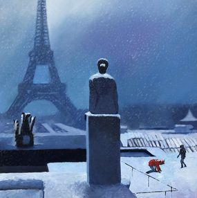 Gemälde, La dame sous la neige, Eric Turlot