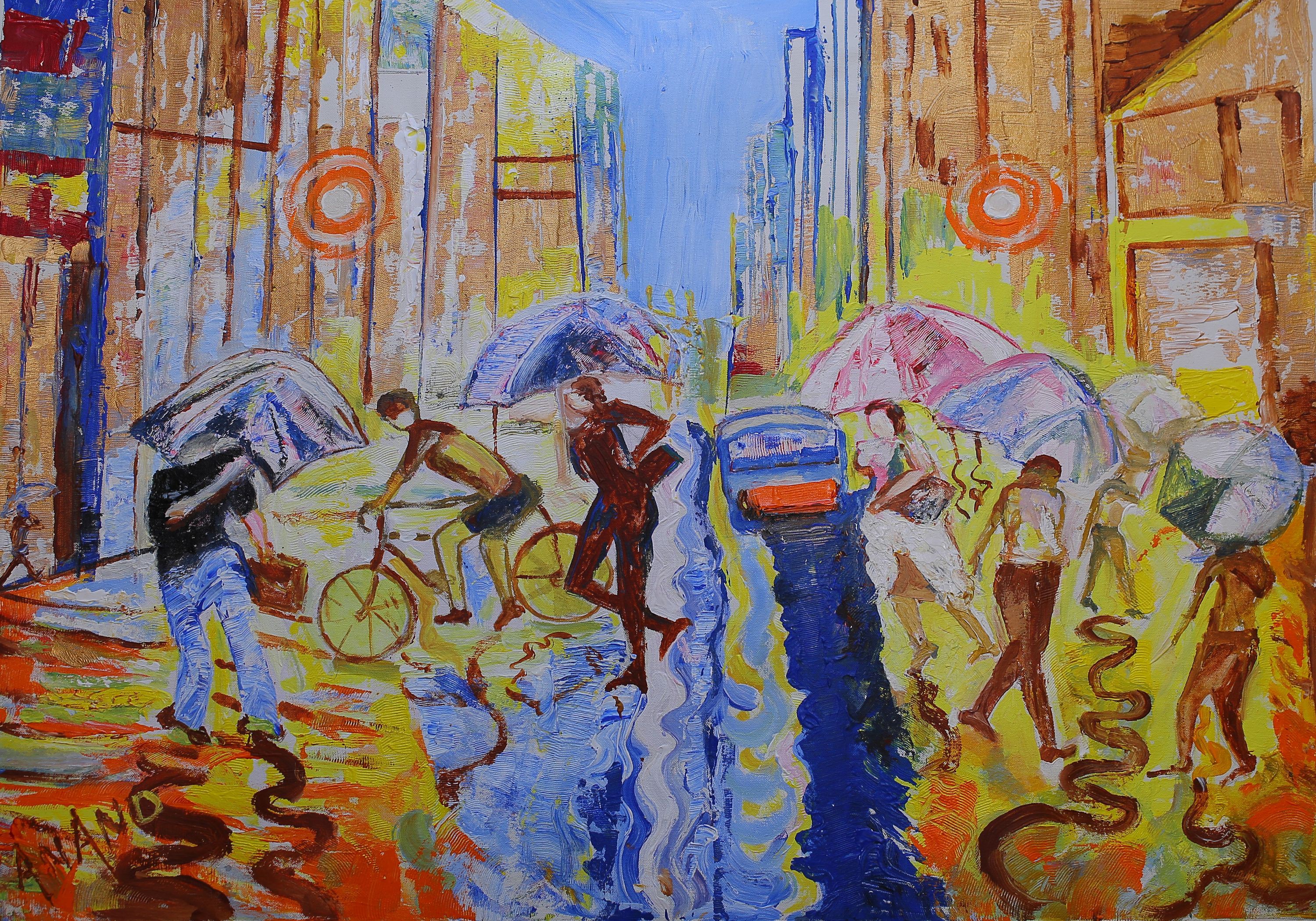 Anand Manchiraju, Rainy street from New York Anand Manchiraju, Rainy street from New York