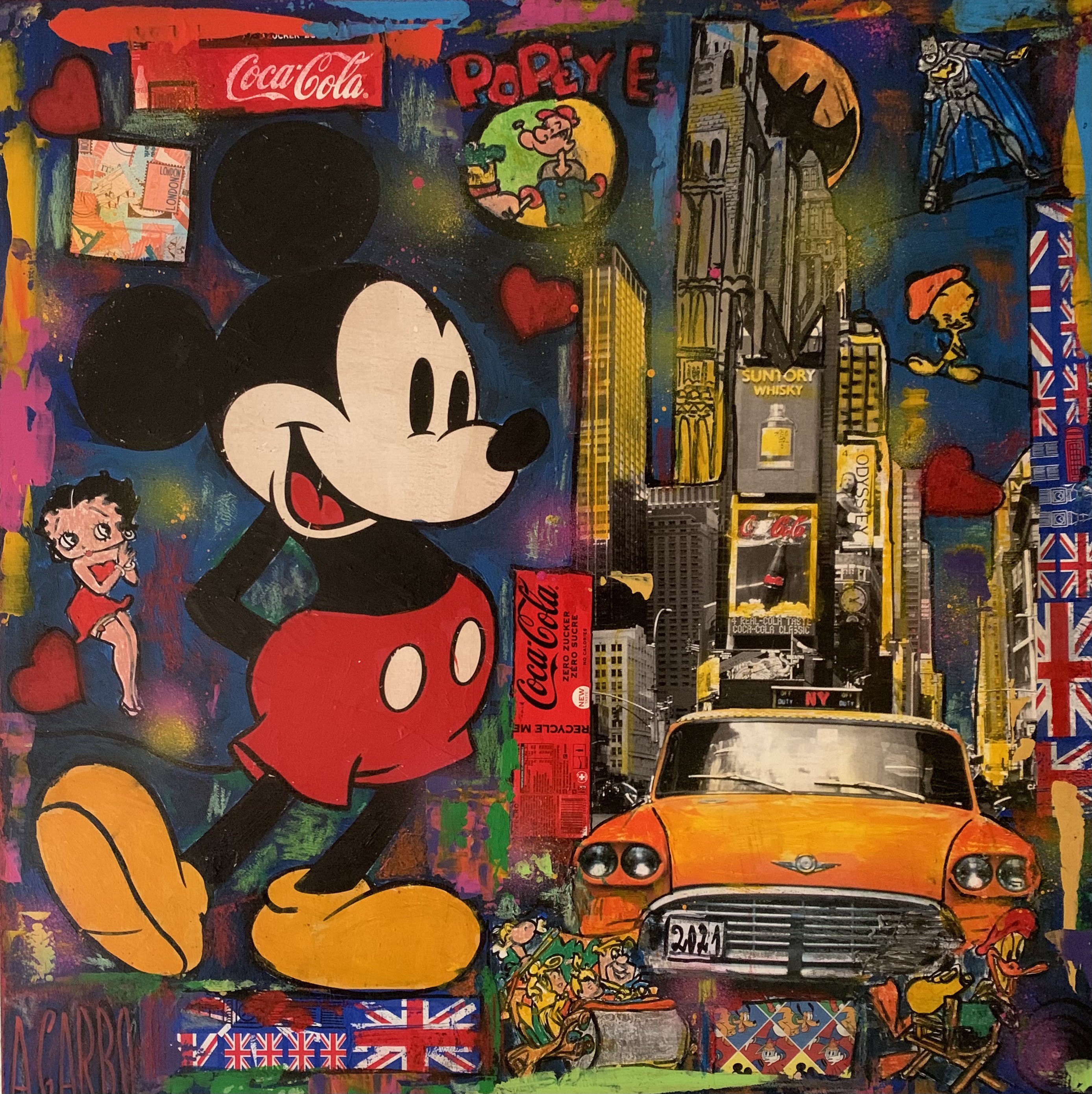 Angelo Garbo, Mickey et Taxi Angelo Garbo, Mickey et Taxi