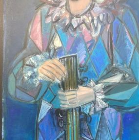 Peinture, Arlequin Musicien, Marie Tissot