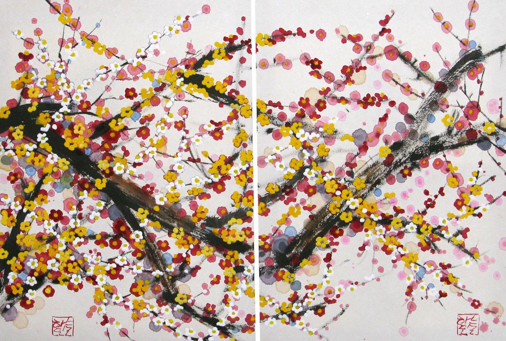 Jeong Min Lee, Diptyque Epanouissement Jeong Min Lee, Diptyque Epanouissement