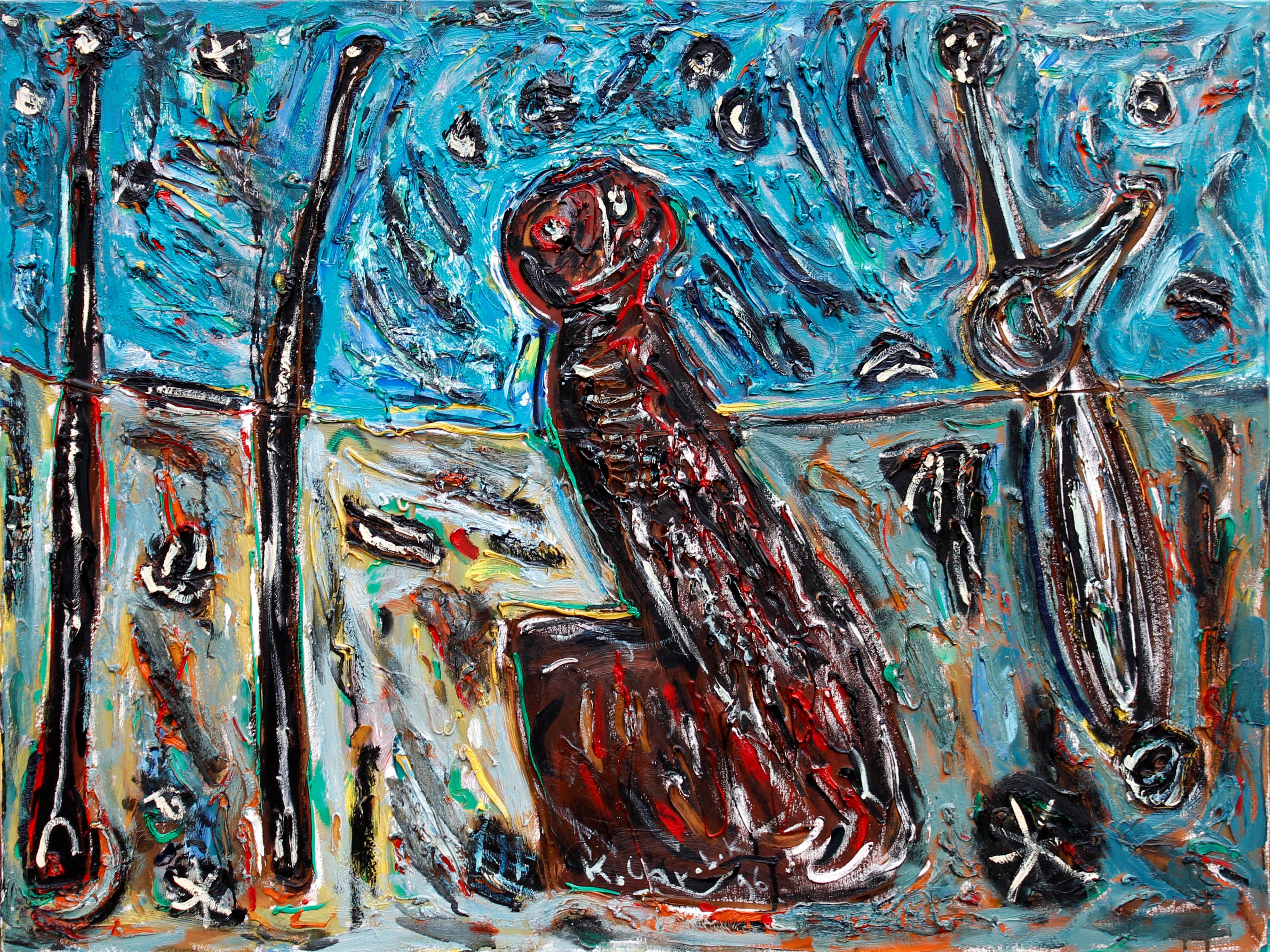 Karl-Karol Chrobok, Landscape with children Karl-Karol Chrobok, Landscape with children
