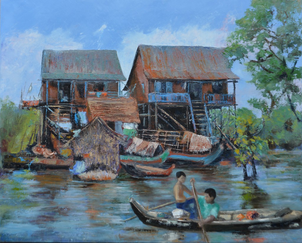 Marie-Thérèse Chanel, Lac Tonlé Sap 2 - Série Paysage d'Asie Marie-Thérèse Chanel, Lac Tonlé Sap 2 - Série Paysage d'Asie