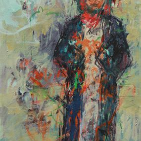 Painting, Village girl, Tarek Butayhi