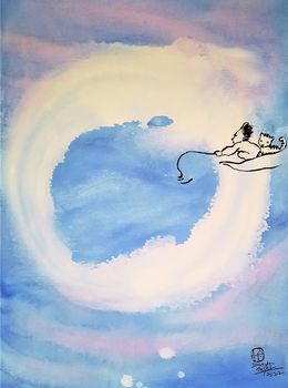 Painting, Pêcheur du rêve, Sounya Whang