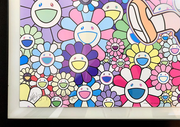 Takashi Murakami's Smile On, Rainbow Flower! Print - Hype Museum